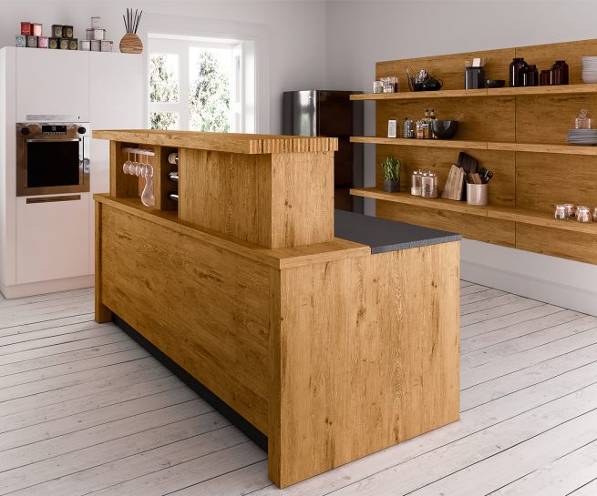 Hubinsel QUANTUM-Q ausgefahren – OSTER KÜCHE