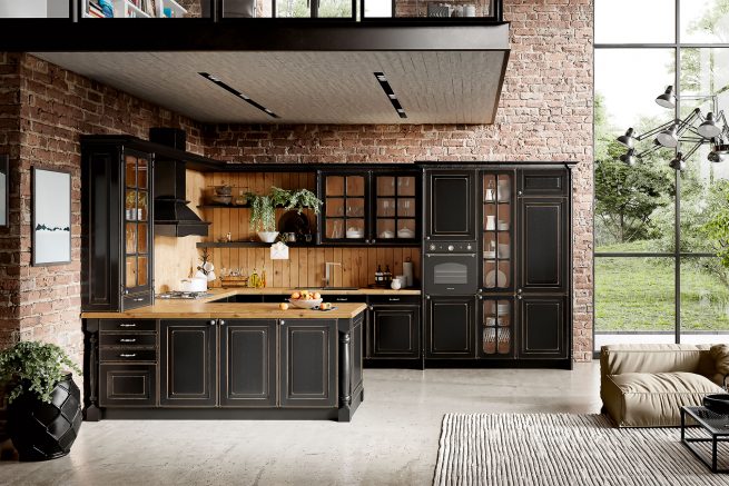 Modell CASTEL Diva Black Gesamtansicht – OSTER KÜCHE