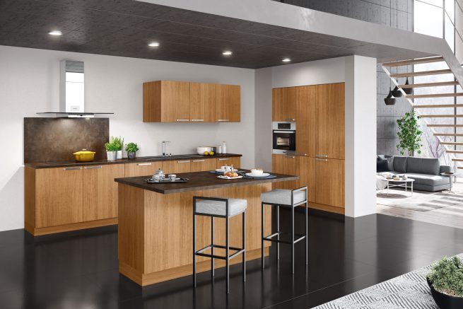 Modell FORMA in Erle, Gesamtansicht, Oster Küche