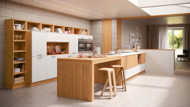 Edition 150 in Erle und Mattlack Weiß, Oster Küche